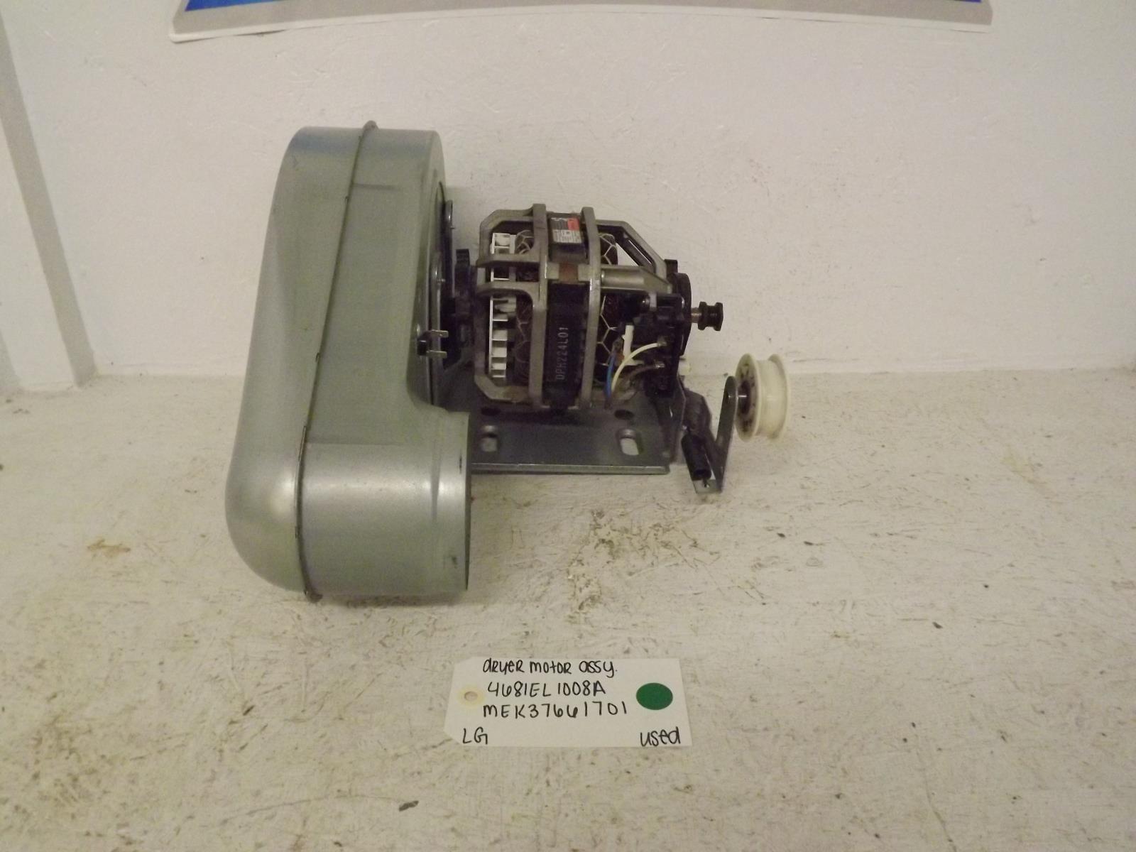 LG Dryer 4681EL1008A MEK37661701 Motor Assembly Used LG Dryer 4681EL1008A MEK37661701 Motor Assembly Used